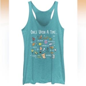 Disney Teal Tank Top - Princess Design